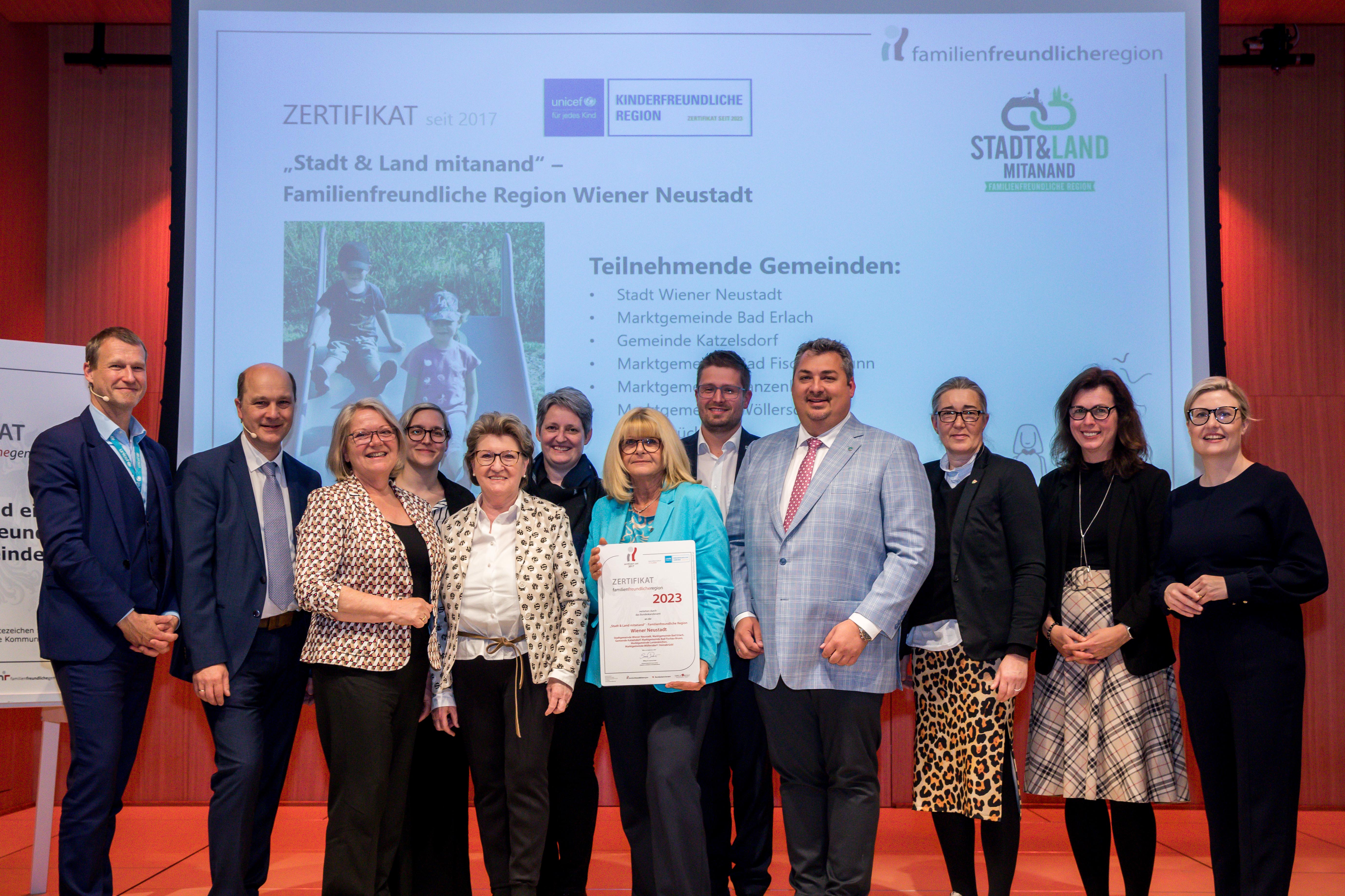12.	„Stadt & Land mitanand“ – Familienfreundliche Region Wiener Neustadt 