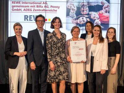 REWE International AG, gemeinsam mit BILLA AG, PENNY GmbH, ADEG Zentralbereiche