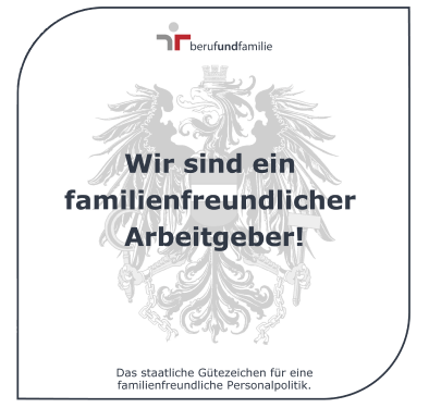 Staatliches Gütezeichen "Wir sind ein familienfreundlicher Arbeitgeber"