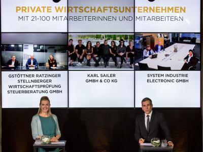 Die Nominierten in der Kategorie "Private Wirtschaftsunternehmen mit 21-100 Mitarbeiterinnen und Mitarbeitern"