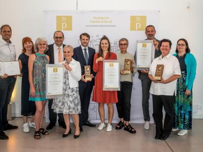 Staatspreisträger und Nominierte Gruppenbild